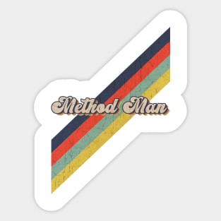 retro vintage color Method Man Sticker